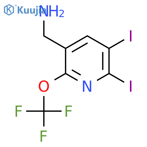 5-(Aminomethyl)-2,3-diiodo-6-(trifluoromethoxy)pyridine structure