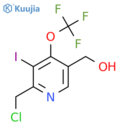 2-(Chloromethyl)-3-iodo-4-(trifluoromethoxy)pyridine-5-methanol structure