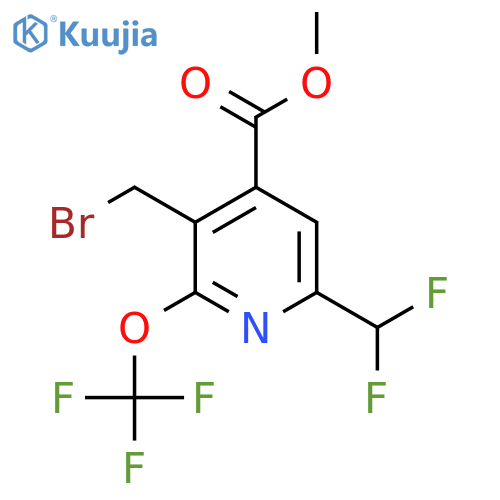Methyl 3-(bromomethyl)-6-(difluoromethyl)-2-(trifluoromethoxy)pyridine-4-carboxylate structure