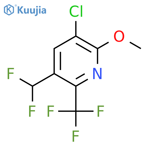 3-Chloro-5-(difluoromethyl)-2-methoxy-6-(trifluoromethyl)pyridine structure