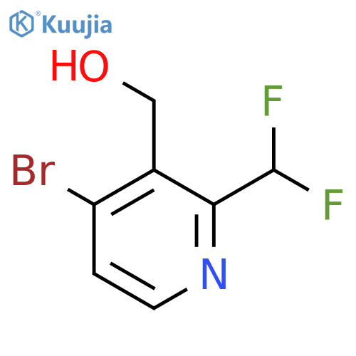 4-Bromo-2-(difluoromethyl)pyridine-3-methanol structure