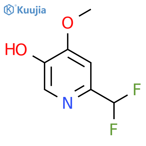 2-(Difluoromethyl)-5-hydroxy-4-methoxypyridine structure