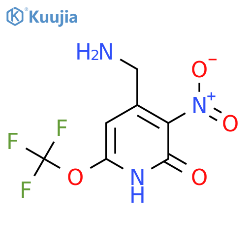 4-(Aminomethyl)-2-hydroxy-3-nitro-6-(trifluoromethoxy)pyridine structure