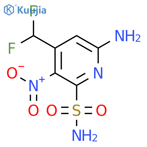 6-Amino-4-(difluoromethyl)-3-nitropyridine-2-sulfonamide structure