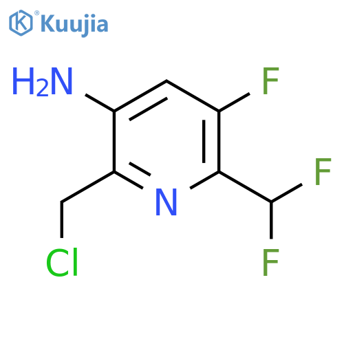 3-Amino-2-(chloromethyl)-6-(difluoromethyl)-5-fluoropyridine structure