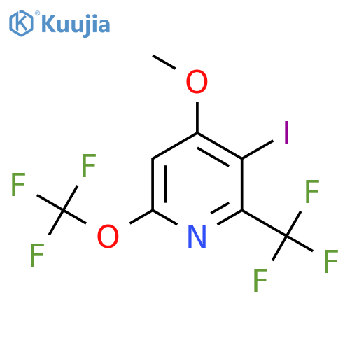 3-Iodo-4-methoxy-6-(trifluoromethoxy)-2-(trifluoromethyl)pyridine structure