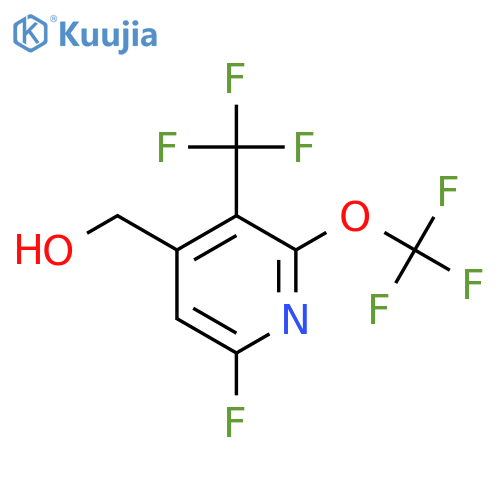 6-Fluoro-2-(trifluoromethoxy)-3-(trifluoromethyl)pyridine-4-methanol structure