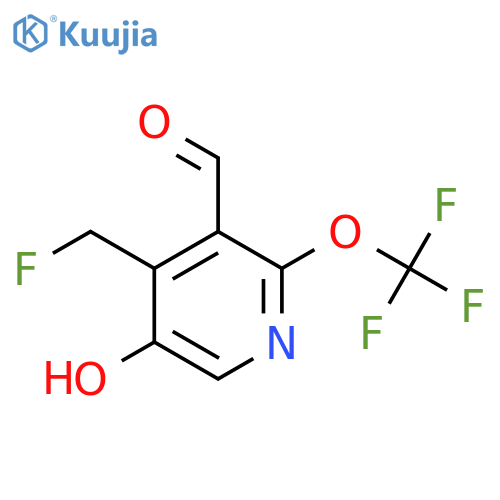 4-(Fluoromethyl)-5-hydroxy-2-(trifluoromethoxy)pyridine-3-carboxaldehyde structure