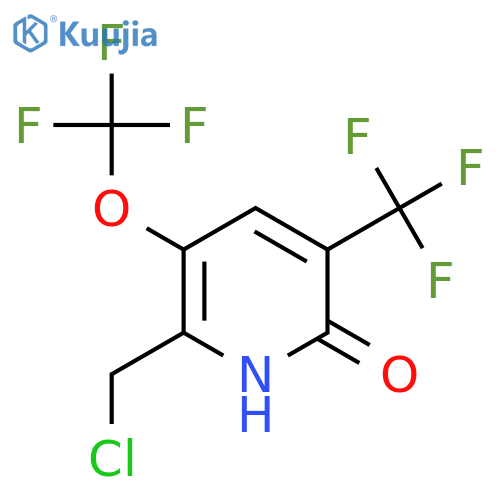 2-(Chloromethyl)-6-hydroxy-3-(trifluoromethoxy)-5-(trifluoromethyl)pyridine structure