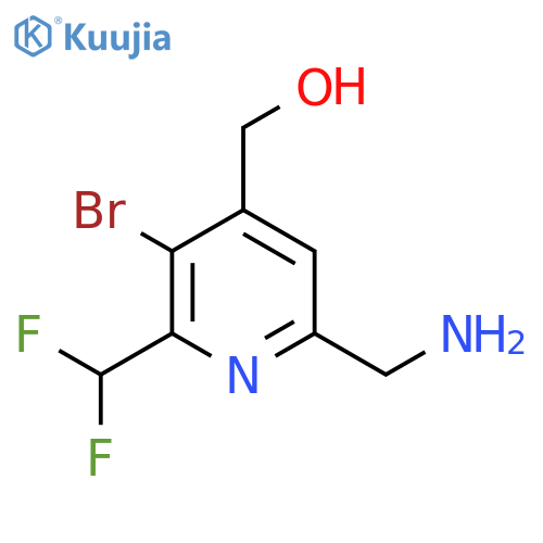 6-(Aminomethyl)-3-bromo-2-(difluoromethyl)pyridine-4-methanol structure