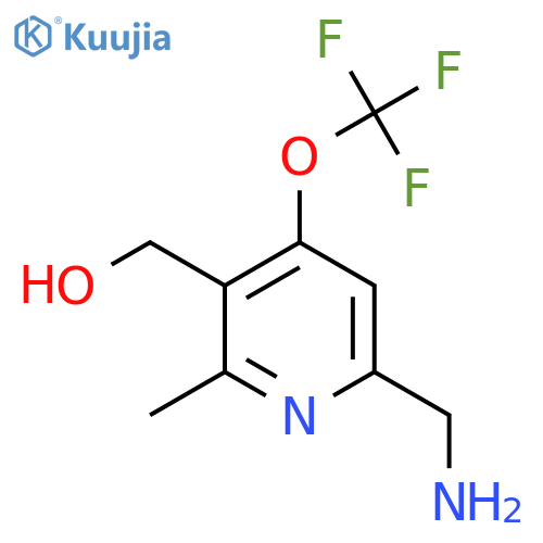6-(Aminomethyl)-2-methyl-4-(trifluoromethoxy)pyridine-3-methanol structure