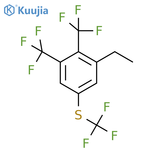 3,4-Bis(trifluoromethyl)-5-ethyl(trifluoromethylthio)benzene structure