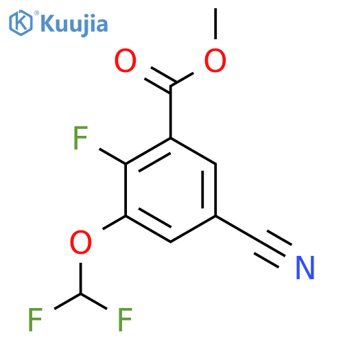 Methyl 5-cyano-3-difluoromethoxy-2-fluorobenzoate structure