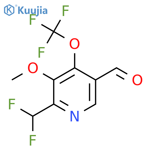 2-(Difluoromethyl)-3-methoxy-4-(trifluoromethoxy)pyridine-5-carboxaldehyde structure