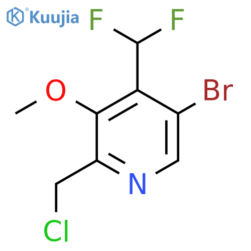 5-Bromo-2-(chloromethyl)-4-(difluoromethyl)-3-methoxypyridine structure