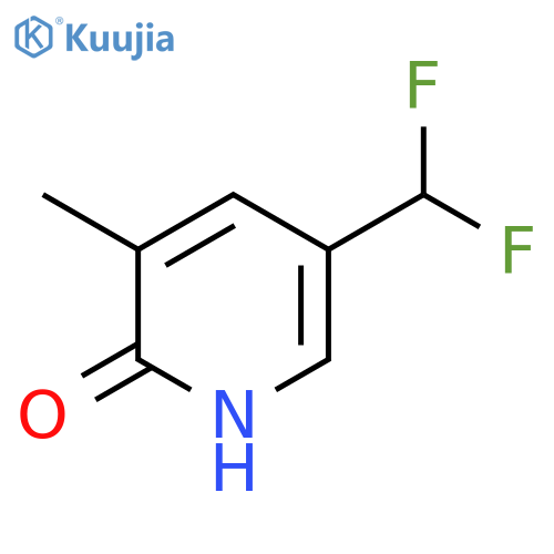 5-(Difluoromethyl)-2-hydroxy-3-methylpyridine structure