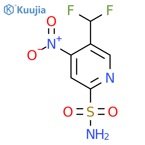 5-(Difluoromethyl)-4-nitropyridine-2-sulfonamide structure