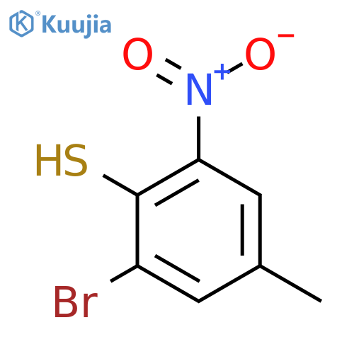 2-Bromo-4-methyl-6-nitrothiophenol structure