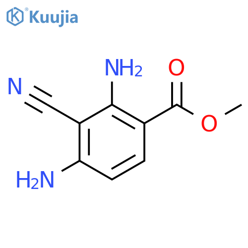 Methyl 3-cyano-2,4-diaminobenzoate structure