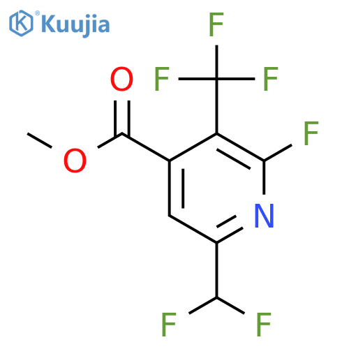 Methyl 6-(difluoromethyl)-2-fluoro-3-(trifluoromethyl)pyridine-4-carboxylate structure
