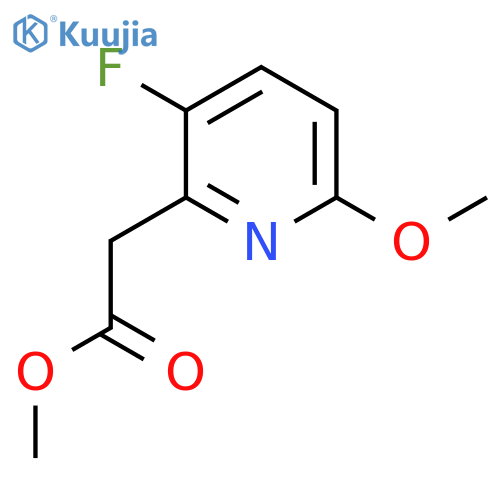 Methyl 3-fluoro-6-methoxypyridine-2-acetate structure