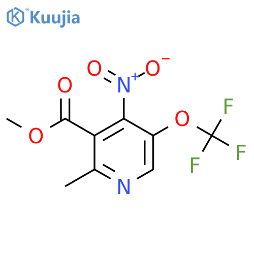 Methyl 2-methyl-4-nitro-5-(trifluoromethoxy)pyridine-3-carboxylate structure