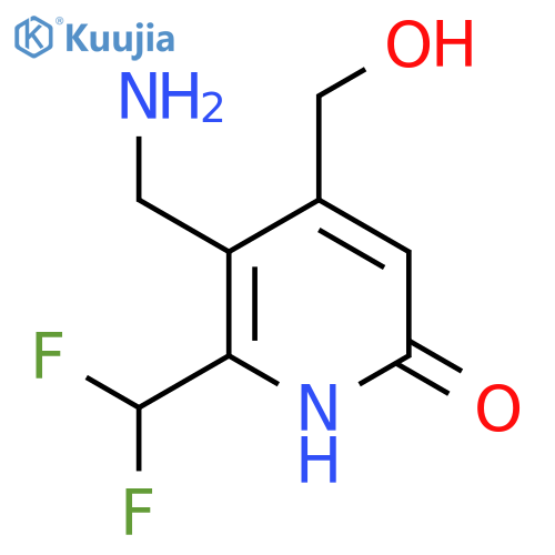 3-(Aminomethyl)-2-(difluoromethyl)-6-hydroxypyridine-4-methanol structure