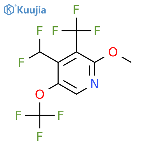 4-(Difluoromethyl)-2-methoxy-5-(trifluoromethoxy)-3-(trifluoromethyl)pyridine structure