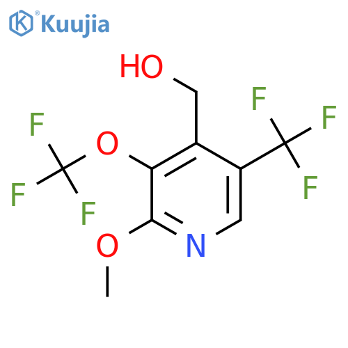 2-Methoxy-3-(trifluoromethoxy)-5-(trifluoromethyl)pyridine-4-methanol structure