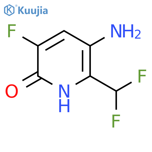 3-Amino-2-(difluoromethyl)-5-fluoro-6-hydroxypyridine structure
