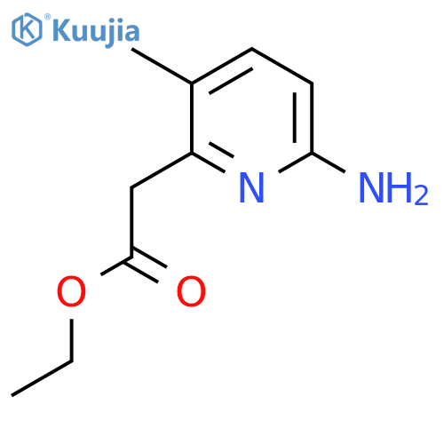 Ethyl 6-amino-3-methylpyridine-2-acetate structure