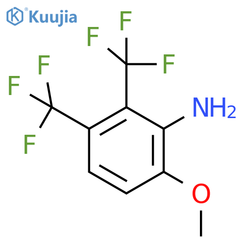 2,3-Bis(trifluoromethyl)-6-methoxyaniline structure