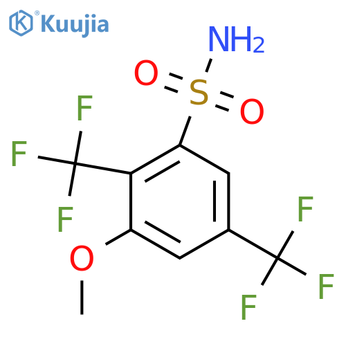 2,5-Bis(trifluoromethyl)-3-methoxybenzenesulfonamide structure