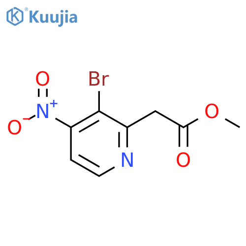 Methyl 3-bromo-4-nitropyridine-2-acetate structure