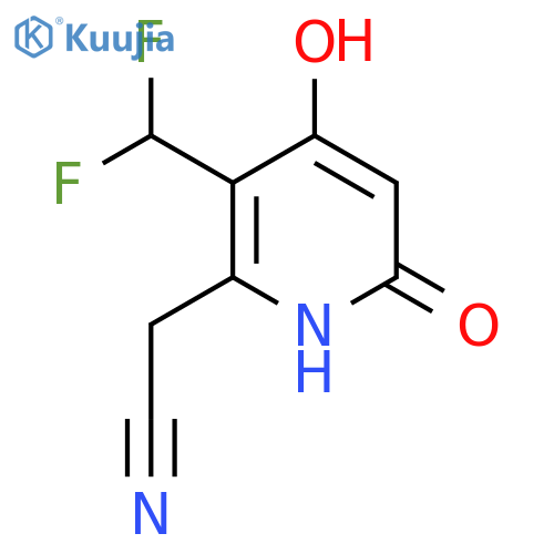 3-(Difluoromethyl)-4,6-dihydroxypyridine-2-acetonitrile structure