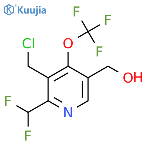 3-(Chloromethyl)-2-(difluoromethyl)-4-(trifluoromethoxy)pyridine-5-methanol structure