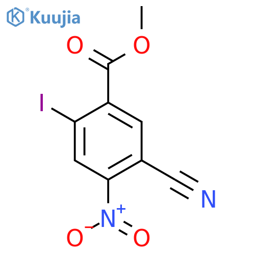 Methyl 5-cyano-2-iodo-4-nitrobenzoate structure