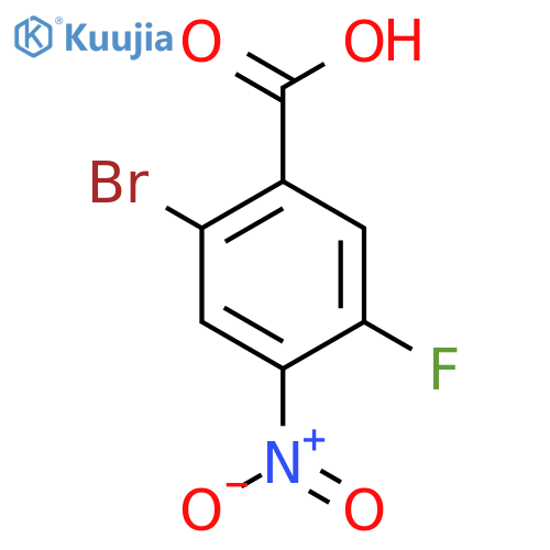 2-Bromo-5-fluoro-4-nitrobenzoic acid structure