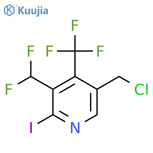 5-(Chloromethyl)-3-(difluoromethyl)-2-iodo-4-(trifluoromethyl)pyridine structure