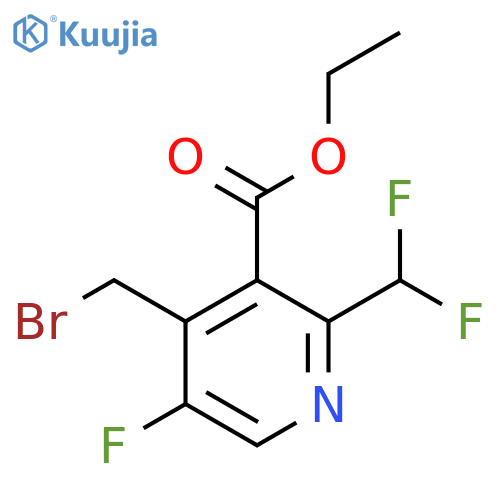 Ethyl 4-(bromomethyl)-2-(difluoromethyl)-5-fluoropyridine-3-carboxylate structure