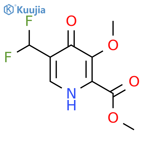 Methyl 5-(difluoromethyl)-4-hydroxy-3-methoxypyridine-2-carboxylate structure