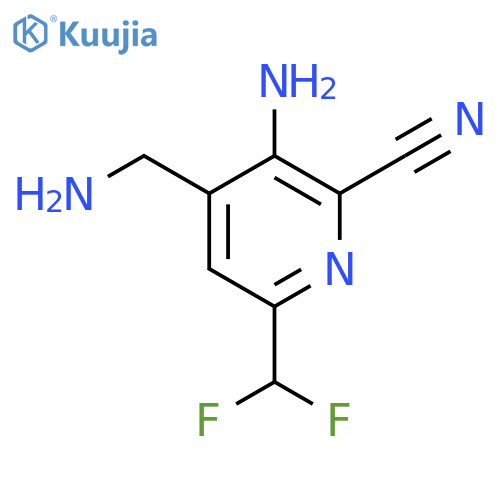 3-Amino-4-(aminomethyl)-2-cyano-6-(difluoromethyl)pyridine structure
