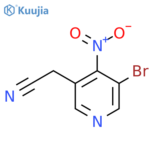 3-Bromo-4-nitropyridine-5-acetonitrile structure