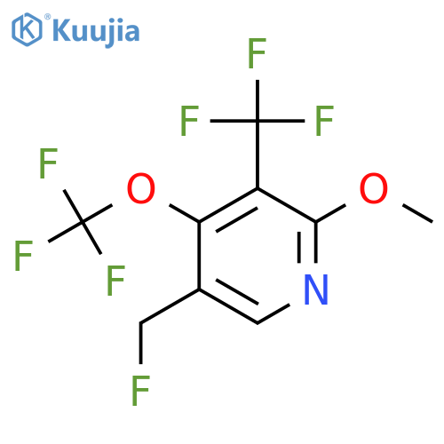 5-(Fluoromethyl)-2-methoxy-4-(trifluoromethoxy)-3-(trifluoromethyl)pyridine structure