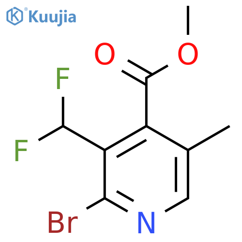 Methyl 2-bromo-3-(difluoromethyl)-5-methylpyridine-4-carboxylate structure