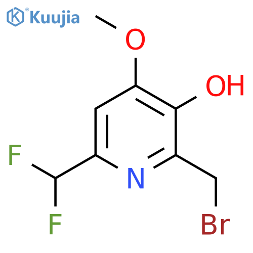 2-(Bromomethyl)-6-(difluoromethyl)-3-hydroxy-4-methoxypyridine structure