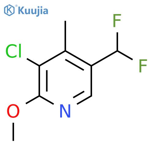 3-Chloro-5-(difluoromethyl)-2-methoxy-4-methylpyridine structure