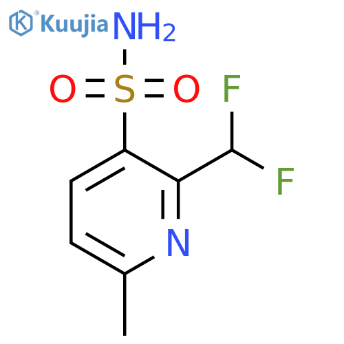 2-(Difluoromethyl)-6-methylpyridine-3-sulfonamide structure