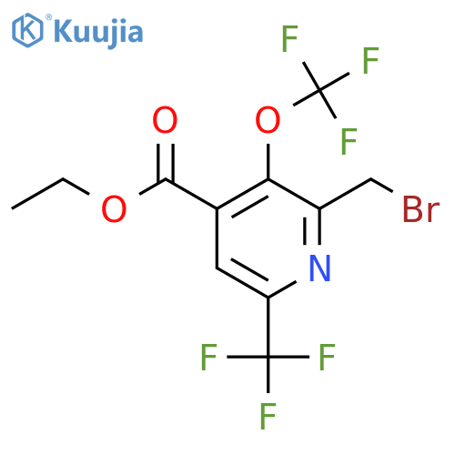 Ethyl 2-(bromomethyl)-3-(trifluoromethoxy)-6-(trifluoromethyl)pyridine-4-carboxylate structure