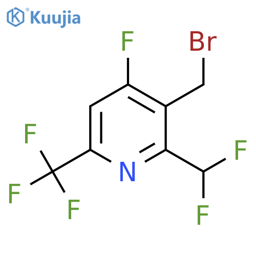 3-(Bromomethyl)-2-(difluoromethyl)-4-fluoro-6-(trifluoromethyl)pyridine structure
